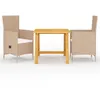 Image de vidaXL Ensemble à manger de jardin 3 pcs Beige3068707