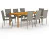 Image de Vidaxl Ensemble De Salle Ã Manger De Jardin 9 Pcs Gris