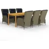 Image de Vidaxl Ensemble De Salle Ã Manger De Jardin 7 Pcs Marron