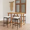 Image de vidaXL Ensemble de bar de jardin avec coussins 5 pcs Marron