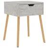 Image de vidaXL Table de chevet Gris bÃ©ton 40x40x56 cm AgglomÃ©rÃ©