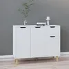 Image de Vidaxl Buffet Blanc 90x30x72 Cm Bois D'ingÃ©nierie