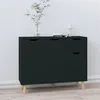 Image de vidaXL Buffet noir 90x30x72 cm bois d'ingénierie