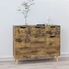 Image de vidaXL Buffet chêne fumé 90x30x72 cm bois d'ingénierie326821
