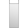 Image de vidaXL vidaXL Miroir de porte Noir 30x80 cm Verre et aluminium
