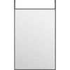 Image de vidaXL Vidaxl Miroir De Porte Noir 40x60 Cm Verre Et Aluminium
