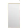 Image de vidaXL Vidaxl Miroir De Porte Dorã© 40x80 Cm Verre Et Aluminium