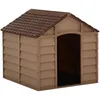 Image de vidaXL Vidaxl Niche Pour Chiens Marron 71x71,5x68 Cm Pp