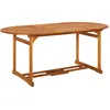 Image de Vidaxl Table Ã DÃ®ner De Jardin 180x90x75 Cm Bois D'acacia Solide