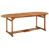 Image de vidaXL Table à dîner de jardin 220x90x75 cm Bois d'acacia massif315949
