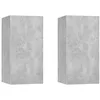 Image de vidaXL Meubles TV 2 pcs Gris béton 30,5x30x60 cm Bois d’ingénierie