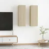 Image de vidaXL Meubles TV 2 pcs Chêne sonoma 30,5x30x90 cm Bois d’ingénierie