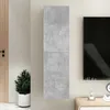 Image de vidaXL Meuble TV Gris bÃ©ton 30,5x30x110 cm Bois dÂ¿ingÃ©nierie