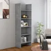 Image de vidaXL Bibliothèque Gris béton 60x35x180 cm Bois d’ingénierie803411
