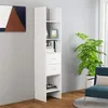 Image de vidaXL Bibliothèque Blanc 40x35x180 cm Bois d'ingénierie803416
