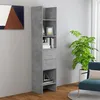 Image de VidaXL BibliothÃ¨que Gris bÃ©ton 40x35x180 cm Bois d'ingÃ©nierie