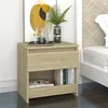 Image de vidaXL Tables de chevet 2 pcs Chêne sonoma 40x30x39 cm Aggloméré803450