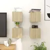 Image de vidaXL Meubles TV muraux 4 pcs Chêne sonoma 30,5x30x30 cm