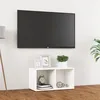 Image de vidaXL Meuble TV Blanc 72x35x36,5 cm AgglomÃ©rÃ©