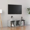 Image de vidaXL Meuble TV Gris bÃ©ton 107x35x37 cm AgglomÃ©rÃ©