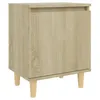 Image de VidaXL 805821 Table de nuit et table de chevet ChÃªne