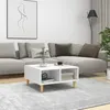 Image de vidaXL Table basse blanc 60x60x30 cm bois d'ingénierie