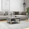 Image de vidaXL Table basse gris béton 60x60x30 cm bois d'ingénierie805981