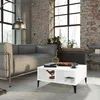Image de vidaXL Table basse blanc 60x60x30 cm bois d'ingénierie