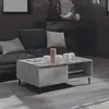 Image de vidaXL Table basse gris béton 90x60x35 cm bois d'ingénierie806008