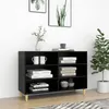 Image de vidaXL Buffet noir 103,5x35x70 cm bois d'ingénierie806032