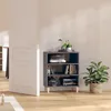 Image de vidaXL Buffet gris brillant 57x35x70 cm bois d'ingÃ©nierie