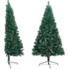 Image de vidaXL VIDAXL Sapin de No?l artificiel moiti¿¿ avec support Vert 120 cm PVC