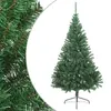 Image de vidaXL Sapin de Noël artificiel moitié avec support vert 240 cm PVC
