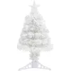 Image de vidaXL Sapin de NoÃ«l artificiel avec LED Blanc 64 cm Fibre optique