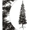 Image de vidaXL Sapin de Noël étroit Noir 150 cm329218