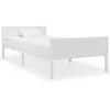 Image de vidaXL Cadre de lit sans matelas bois massif de pin blanc 100x200 cm