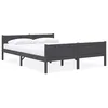 Image de vidaXL Cadre de lit sans matelas bois massif de pin gris 140x200 cm322127