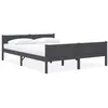 Image de vidaXL Cadre de lit sans matelas bois massif de pin gris 160x200 cm322128