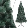 Image de vidaXL Sapin de Noël artificiel avec support Vert 240 cm PET