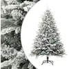 Image de vidaXL Sapin de NoÃ«l artificiel Ã  flocons de neige Vert 210 cm PVC/PE