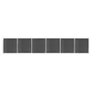 Image de vidaXL Ensemble de panneau de clôture WPC 1045x186 cm Noir3070433