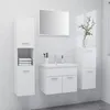 Image de vidaXL Ensemble de meubles de salle de bain Blanc AgglomÃ©rÃ©