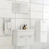 Image de vidaXL Ensemble de meubles de salle de bain Blanc Aggloméré3071180
