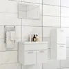 Image de vidaXL Ensemble de meubles de salle de bain Blanc Aggloméré3071450