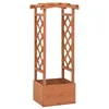Image de vidaXL Jardinière à treillis avec arche 49x39x117 cm Bois de sapin316391