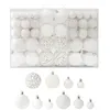 Image de vidaXL Ensemble de boules de NoÃ«l 100 pcs Blanc