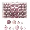 Image de vidaXL Ensemble de boules de Noël 100 pcs Rose