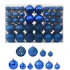 Image de vidaXL Ensemble de boules de Noël 100 pcs Bleu