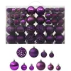Image de vidaXL Ensemble de boules de Noël 100 pcs Violet