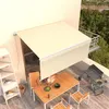 Image de vidaXL Auvent manuel rétractable avec store 3x2,5 m Crème